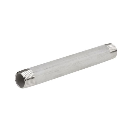 Smith-Cooper 1.5 in. MPT x 1.5 in. Dia. x 1.75 in. MPT Stainless Steel Pipe Nipple 4868501